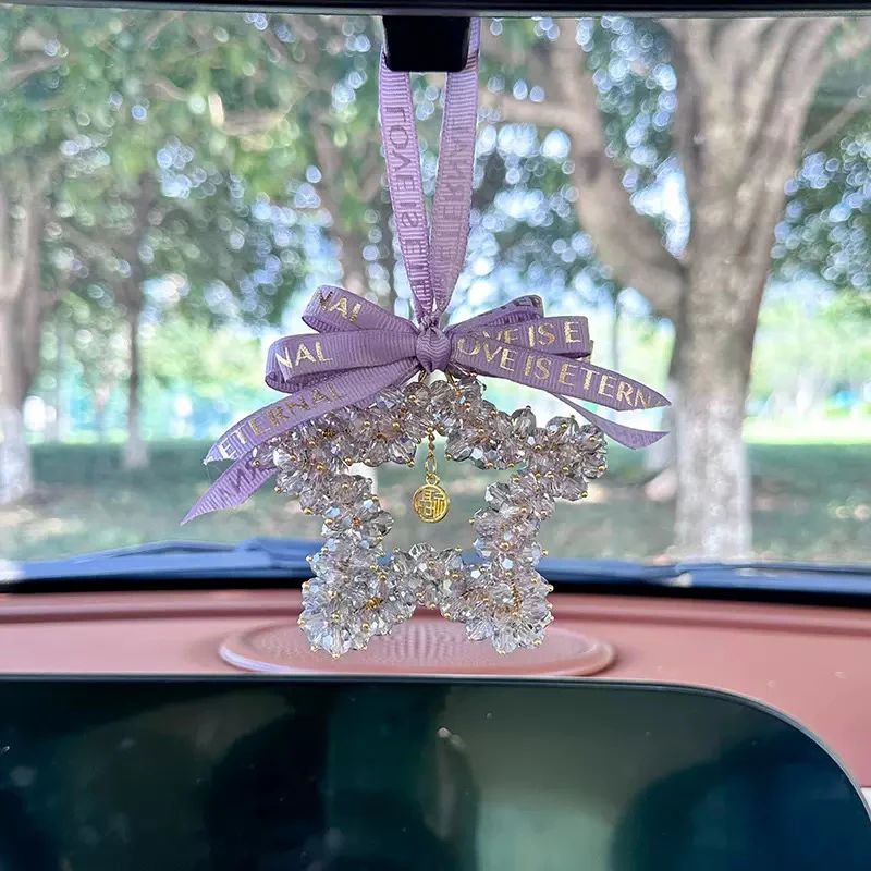 适用于宝马奔驰奥迪小米汽车挂件车内新款后视镜车挂高级感吊坠女