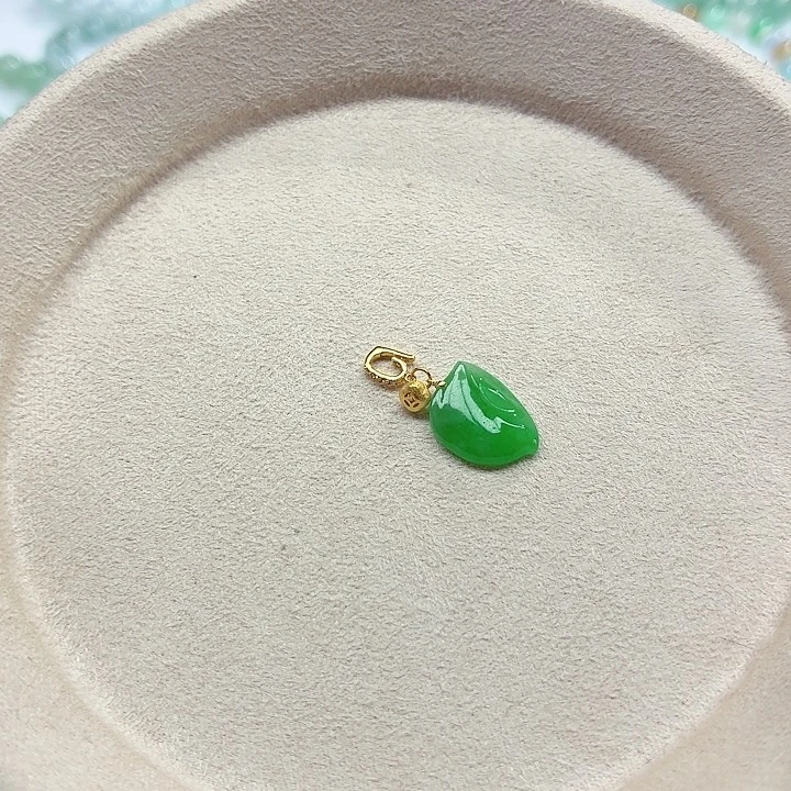 18K金镶嵌手链翡翠天然缅甸翡翠A货