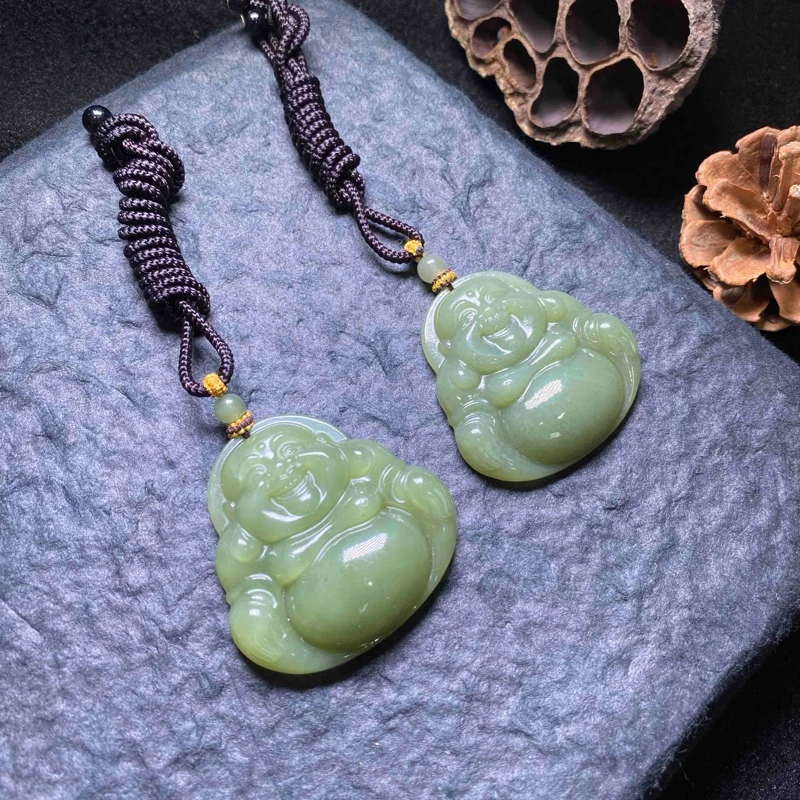 【小魏总珠宝】和田玉佛公（46*45*9mm）【多样性发一】