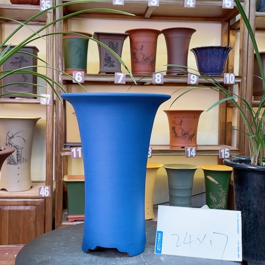 【闪购商品】紫砂花盆兰花455885568555877775