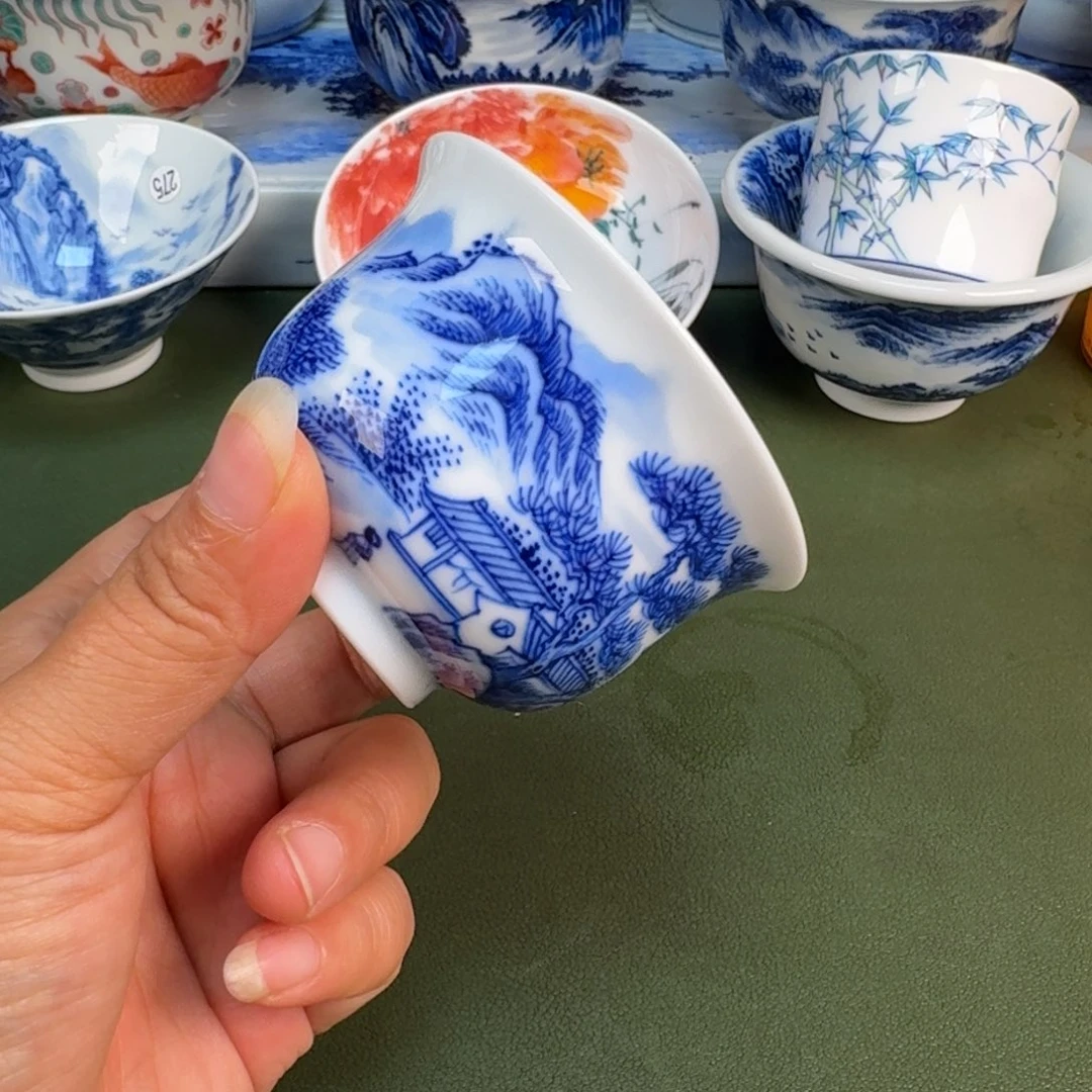 陶景德镇纯手绘茶具圆圆221