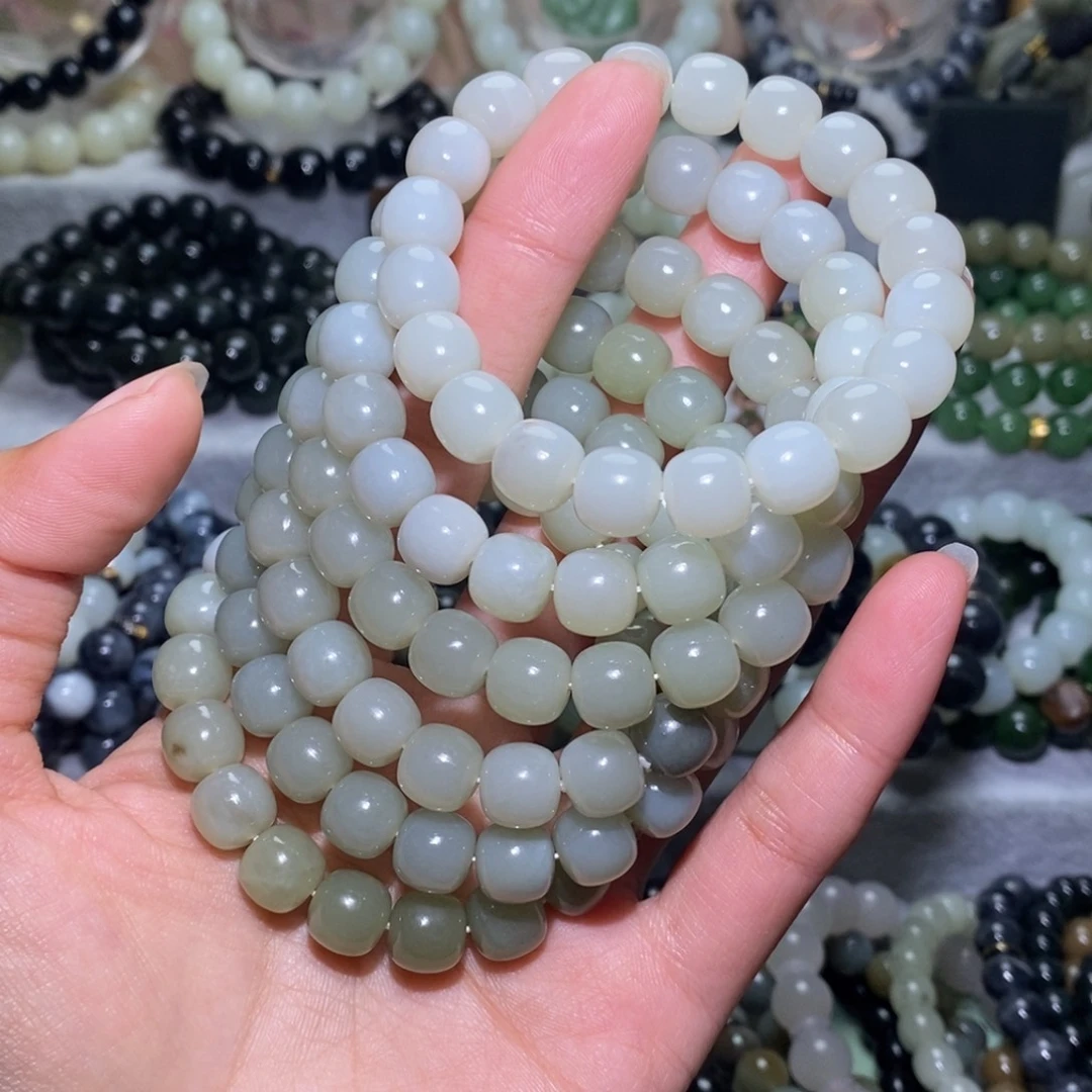 和田玉未镶嵌手链和田玉拍一发一多样性发货