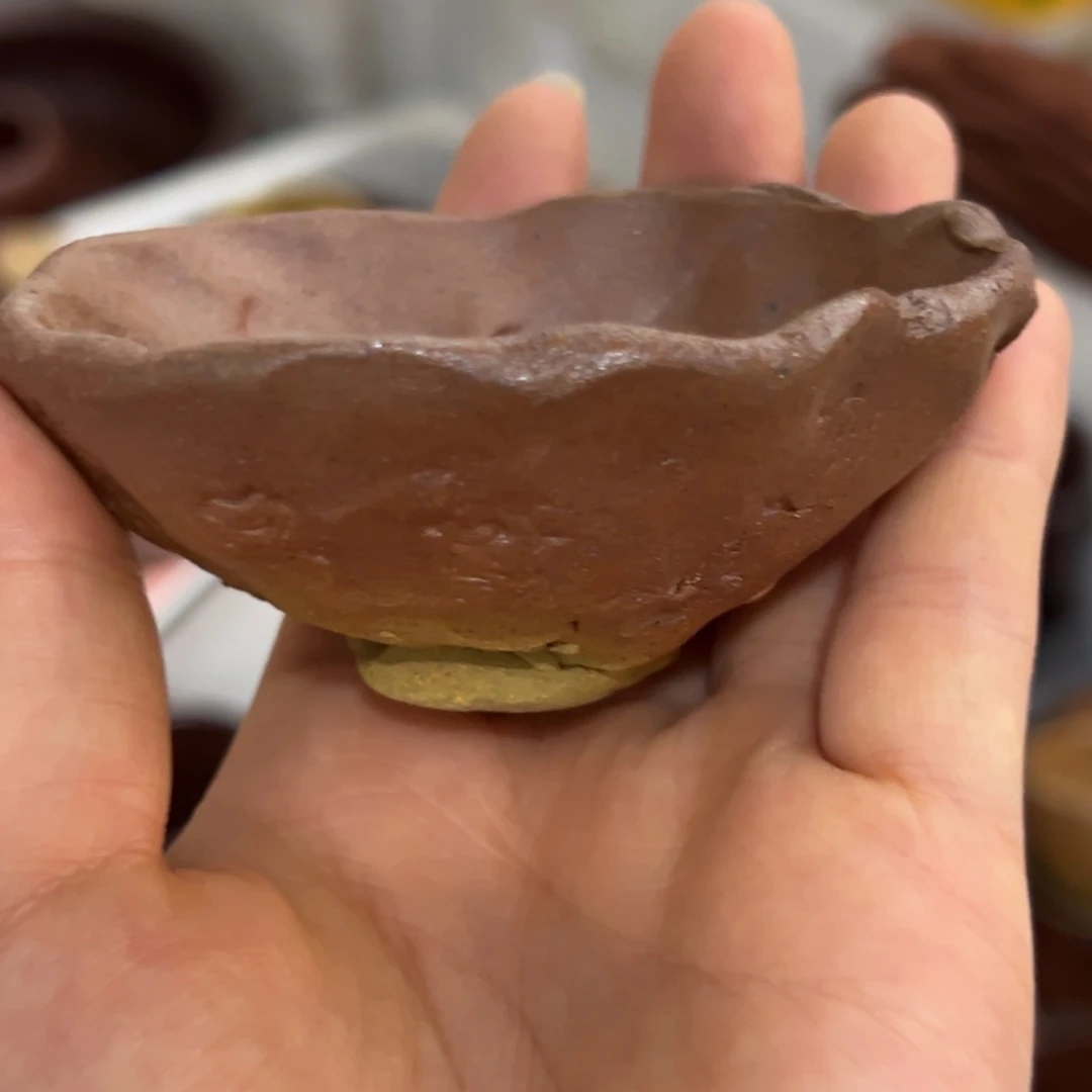 紫砂全手工柴烧小杯子