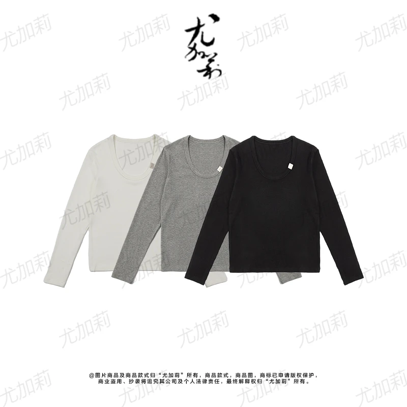 加莉精选【时髦衫】弹力又舒适的鸭蛋领上衣 分码