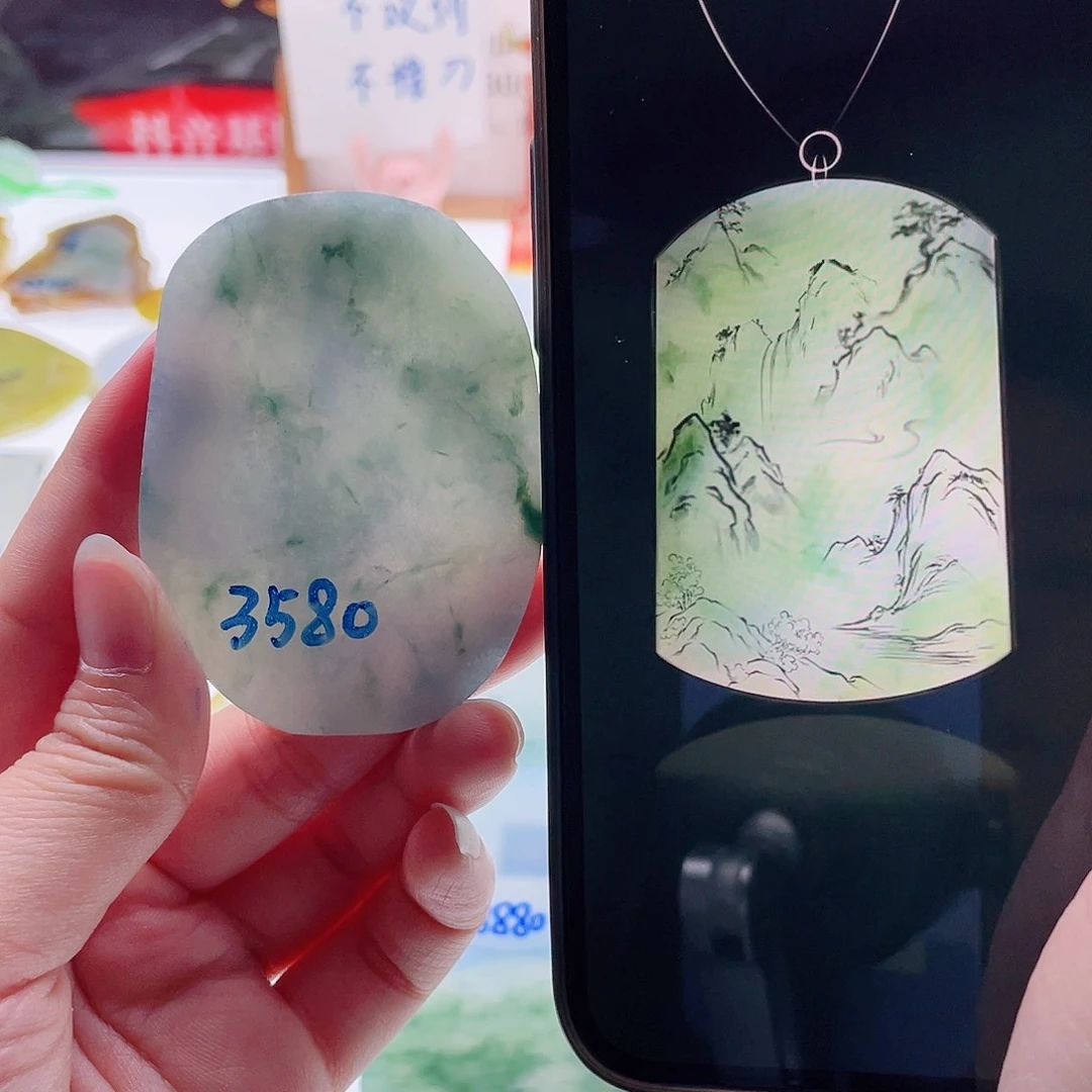 定制翡翠未镶嵌天然翡翠包工