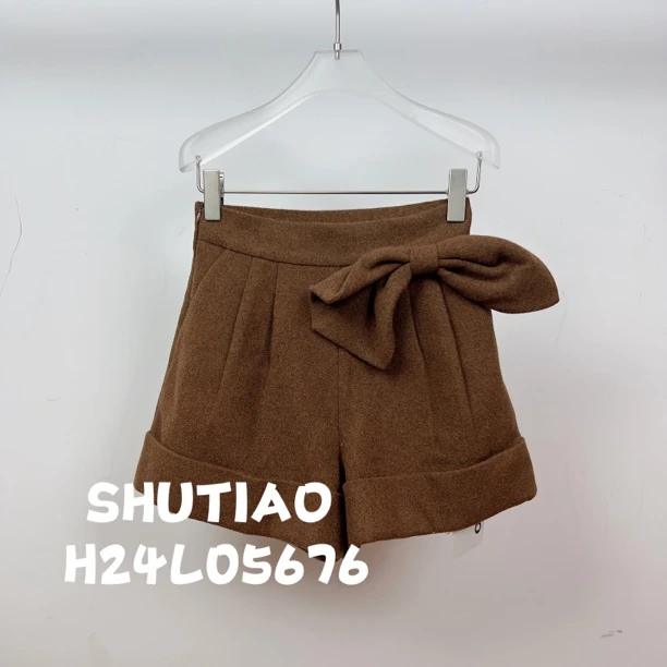 【SHUTIAO】2024秋冬：新款小众设计款短裤H24L05676