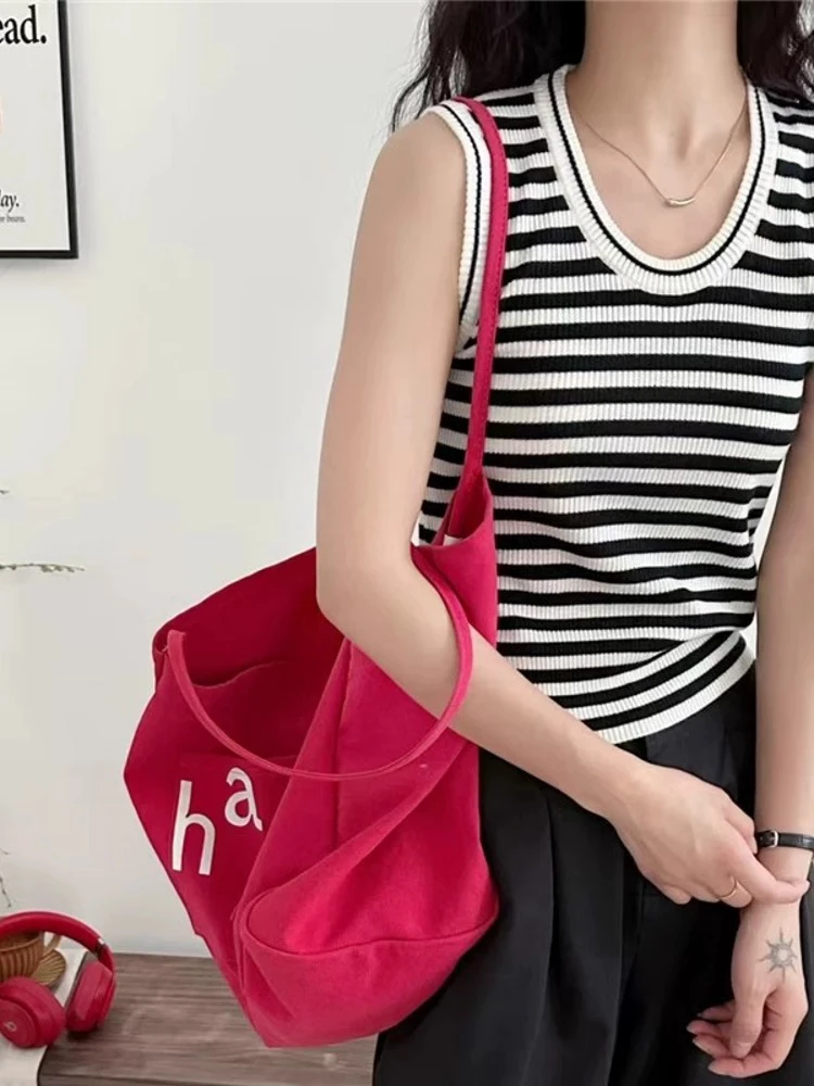 【海南简爱】新款撞色条纹U领针织吊带背心女9352