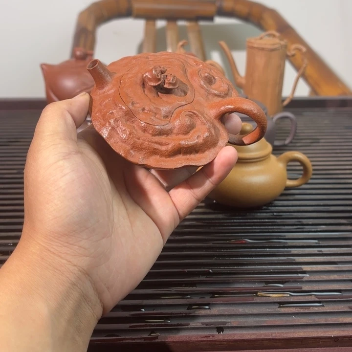茶壶紫砂灵芝壶精工全手