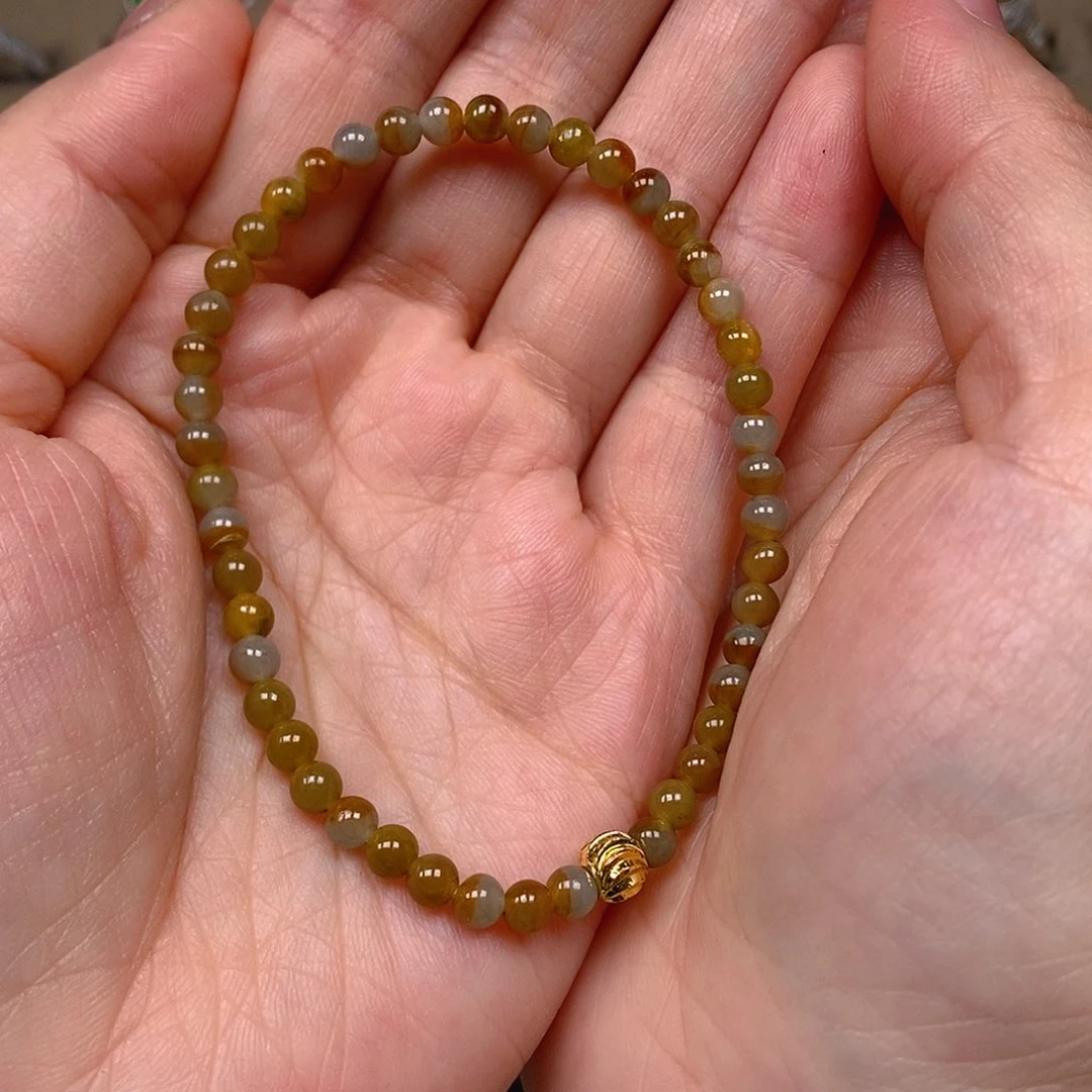 翡翠耳饰未镶嵌翡翠蛋面