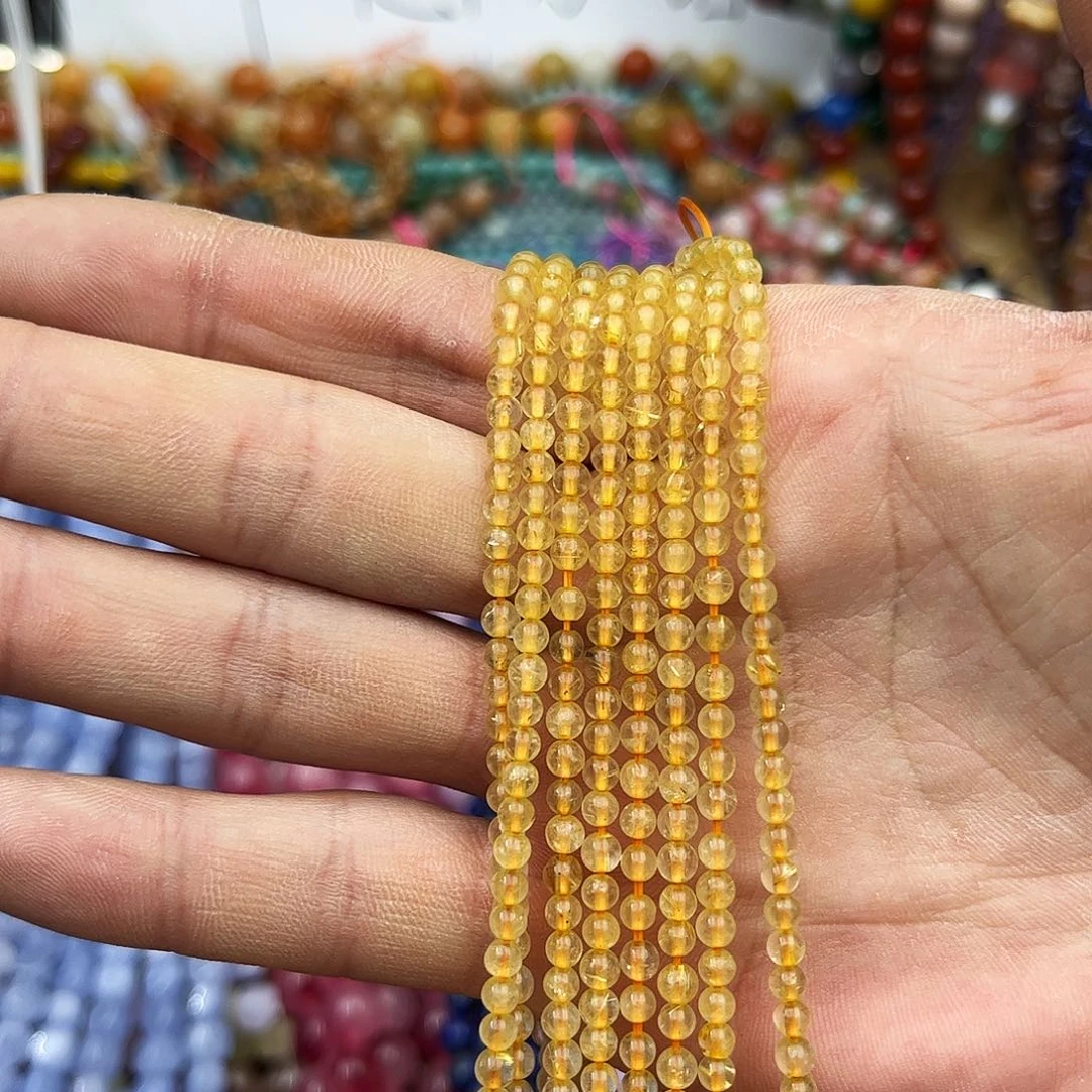 玛瑙/玉髓未镶嵌珠宝半成品k3天然金发晶三圈