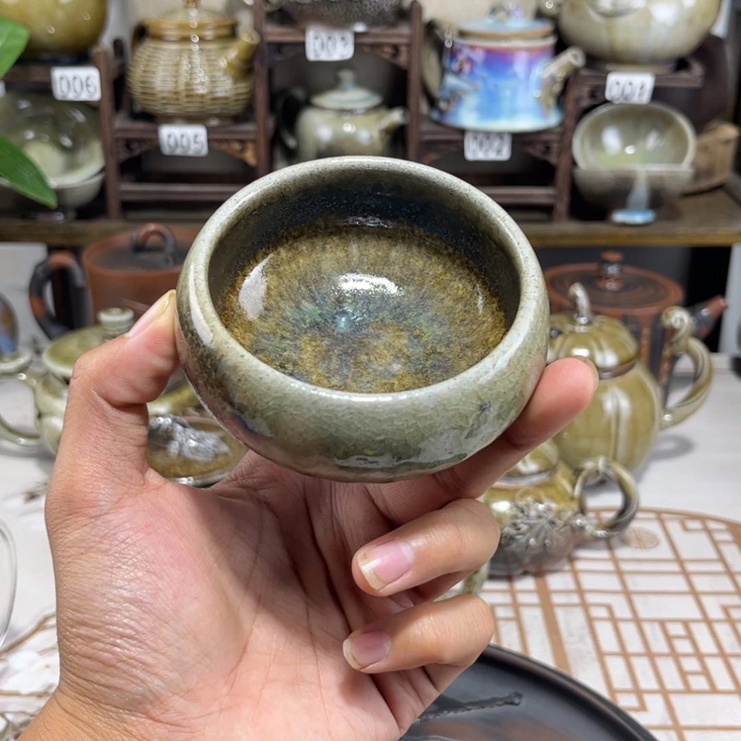 100cc白泥柴烧普洱杯