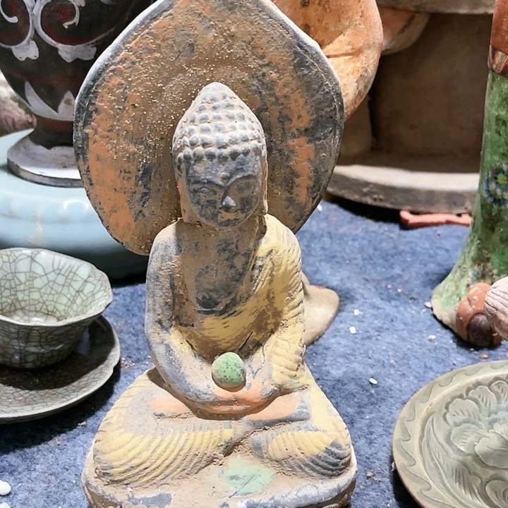 瓦当摆件摆件茶桌茶台陶瓷独*
