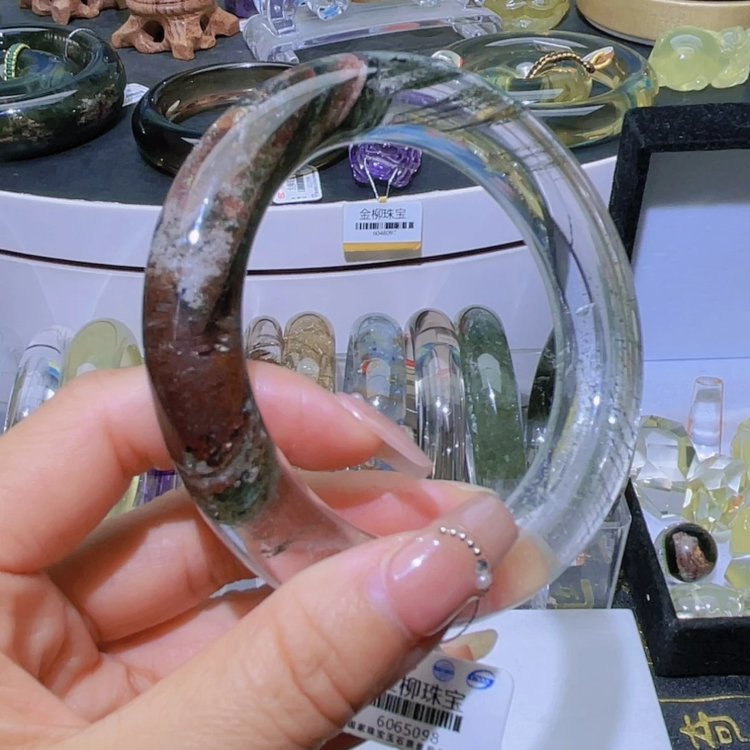 水晶手镯未镶嵌天然幽灵福利款58