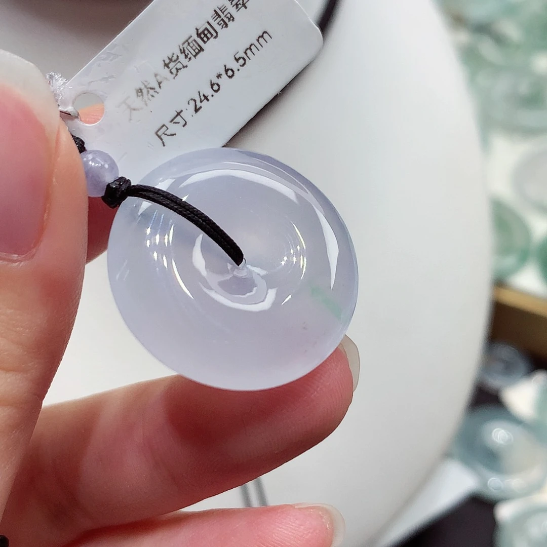 颈饰未镶嵌翡翠编号76，24.5/5.6