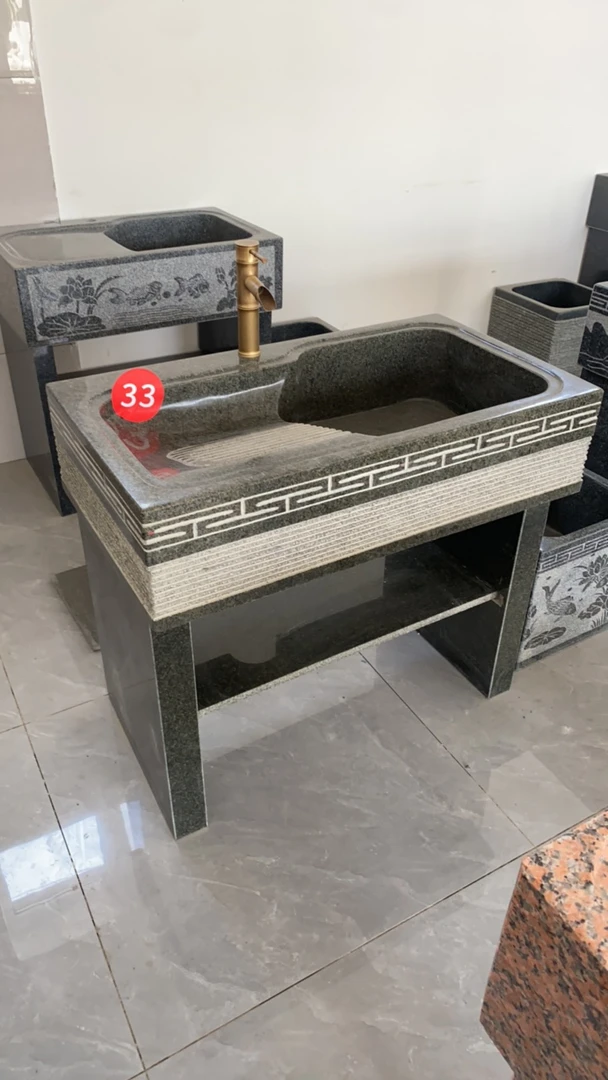 回纹横向拉丝工艺户外突然花岗岩阳台家用庭院花岗岩洗手盆