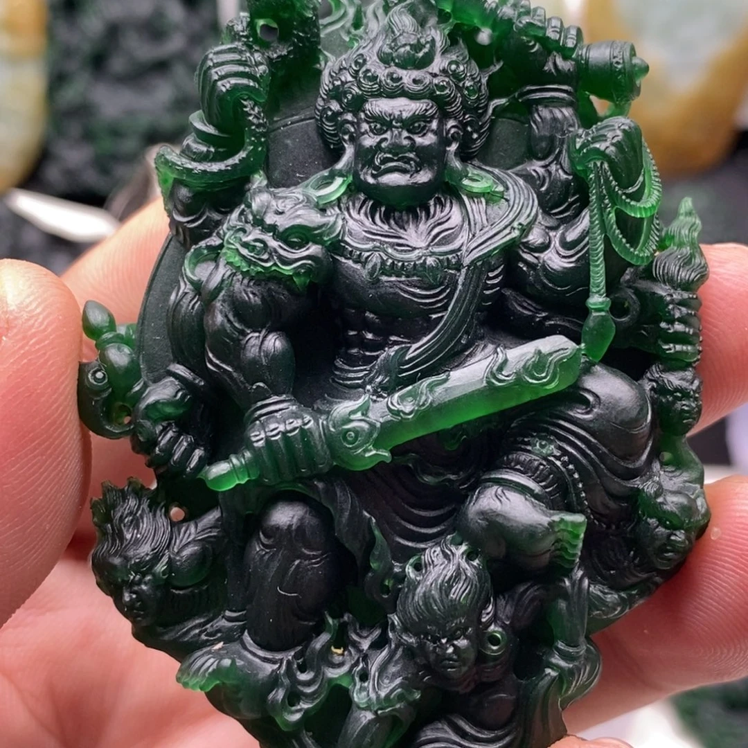 旺***牛定制翡翠未镶嵌天然翡翠A货不动