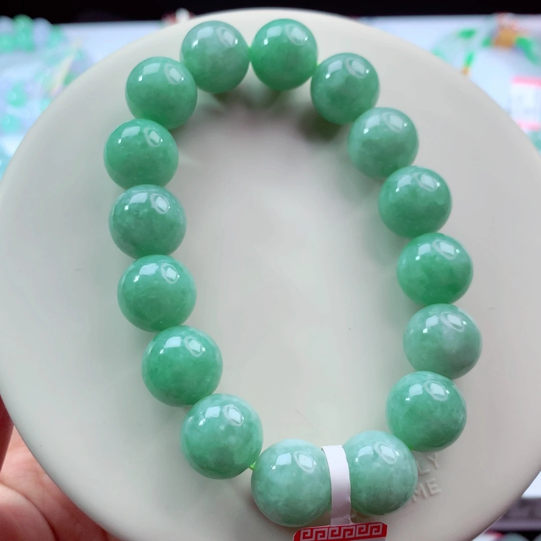 翡翠未镶嵌手链卡12.8