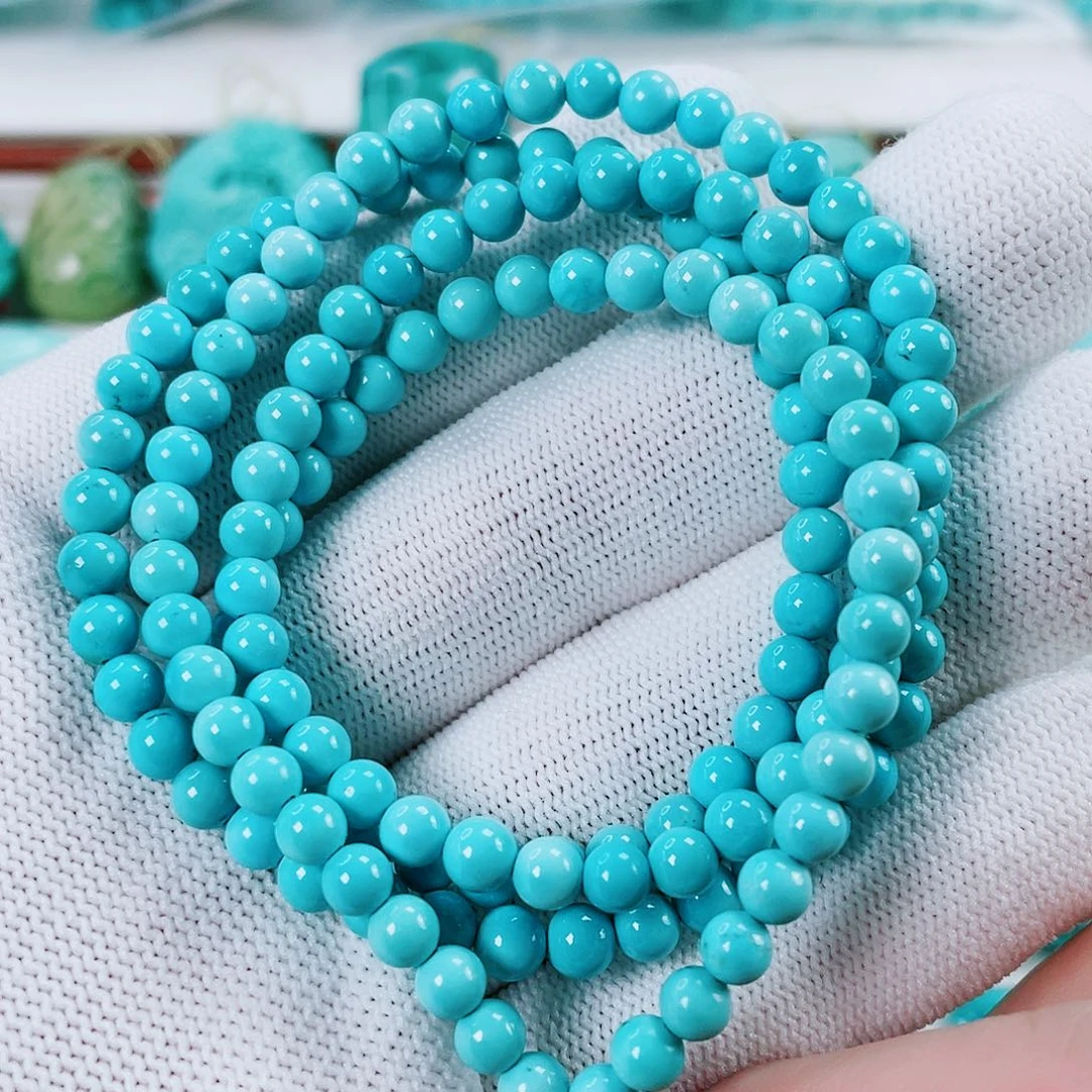 绿松石未镶嵌车挂尺寸4.5