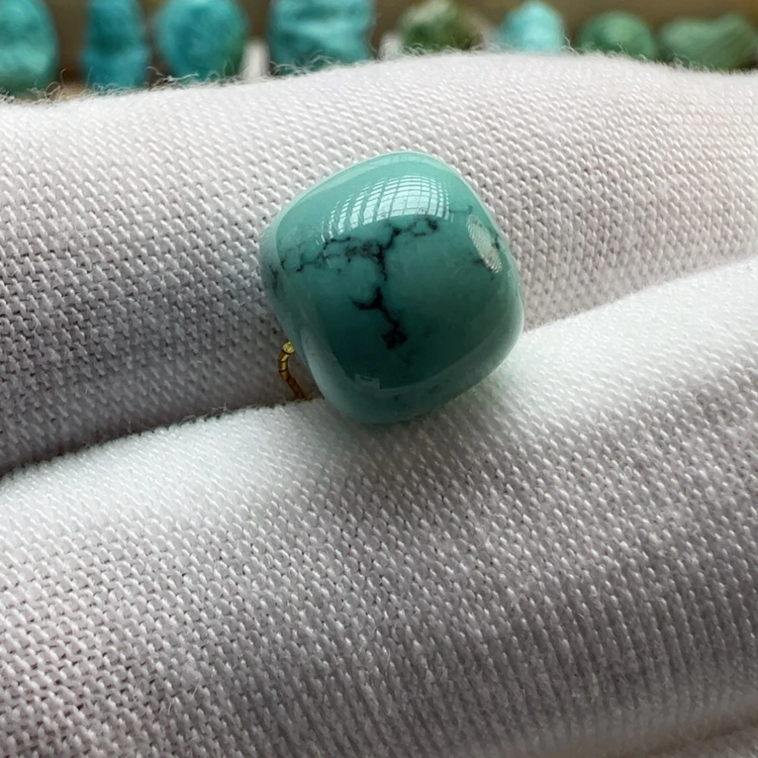 绿松石未镶嵌配饰9.8*8.8