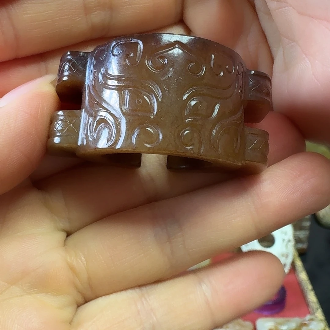 和田玉未镶嵌挂件瓒****歌