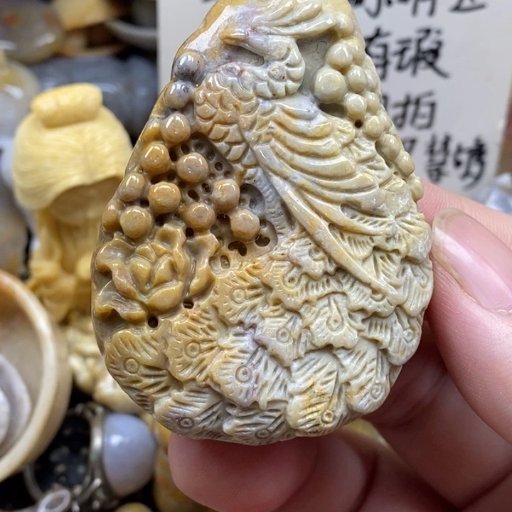 硅化珊瑚（珊瑚玉）未镶嵌颈饰