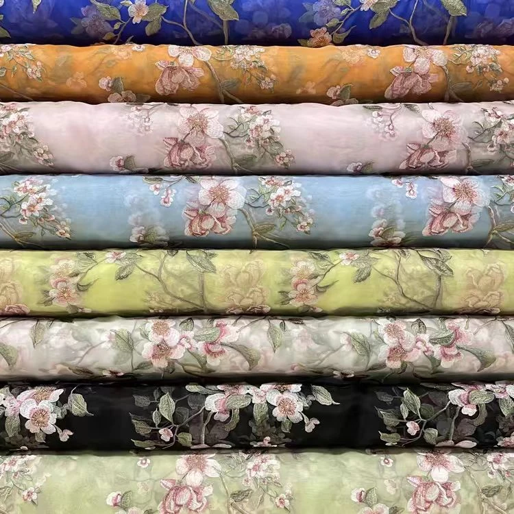 宥芈丝绸刺绣时装服装面料时装服装面料马甲面料CX