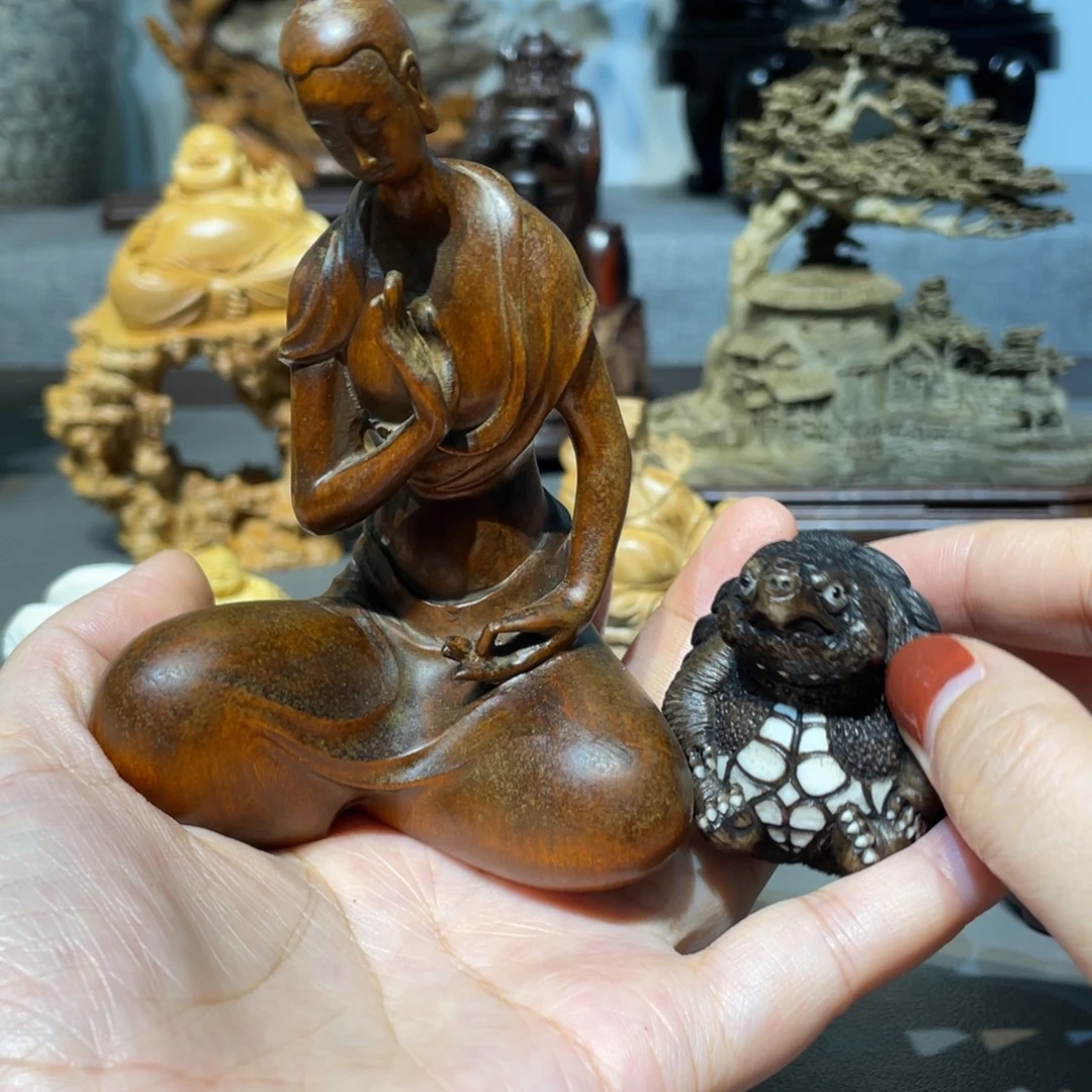 莱***告黄杨木北魏佛工艺品
