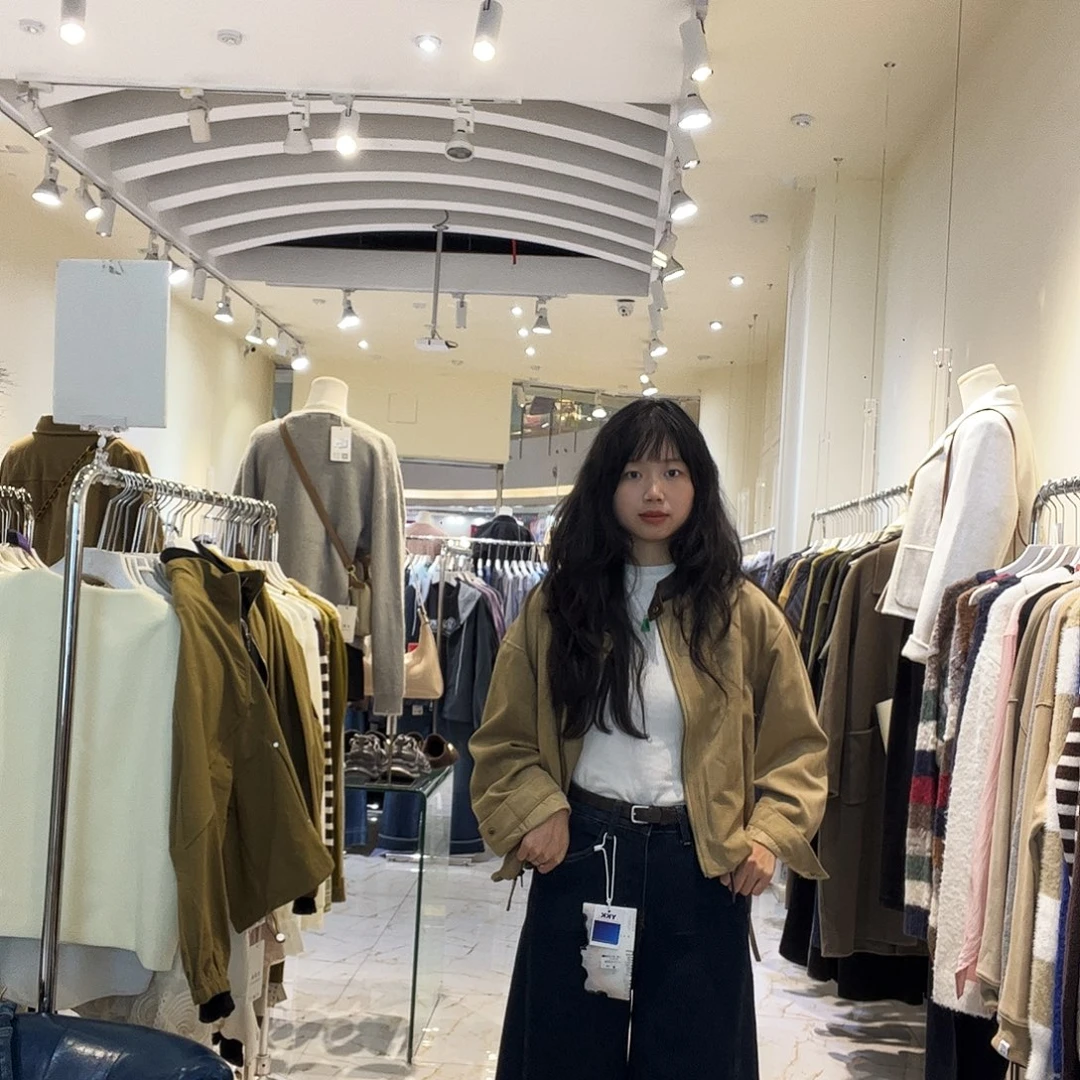 U T 7203 磨毛深蓝直筒阔腿牛仔裤 S~2XL