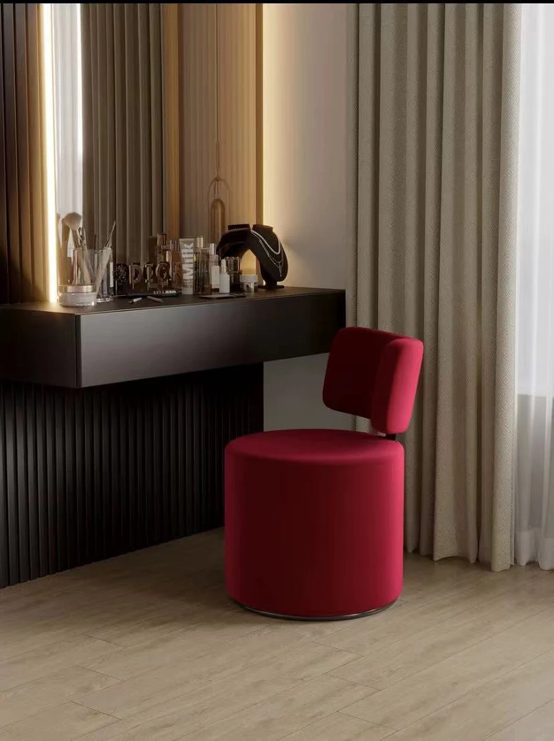 卧室轻奢化妆凳梳妆凳椅子极简靠背梳妆台凳子家用网红ins化妆椅