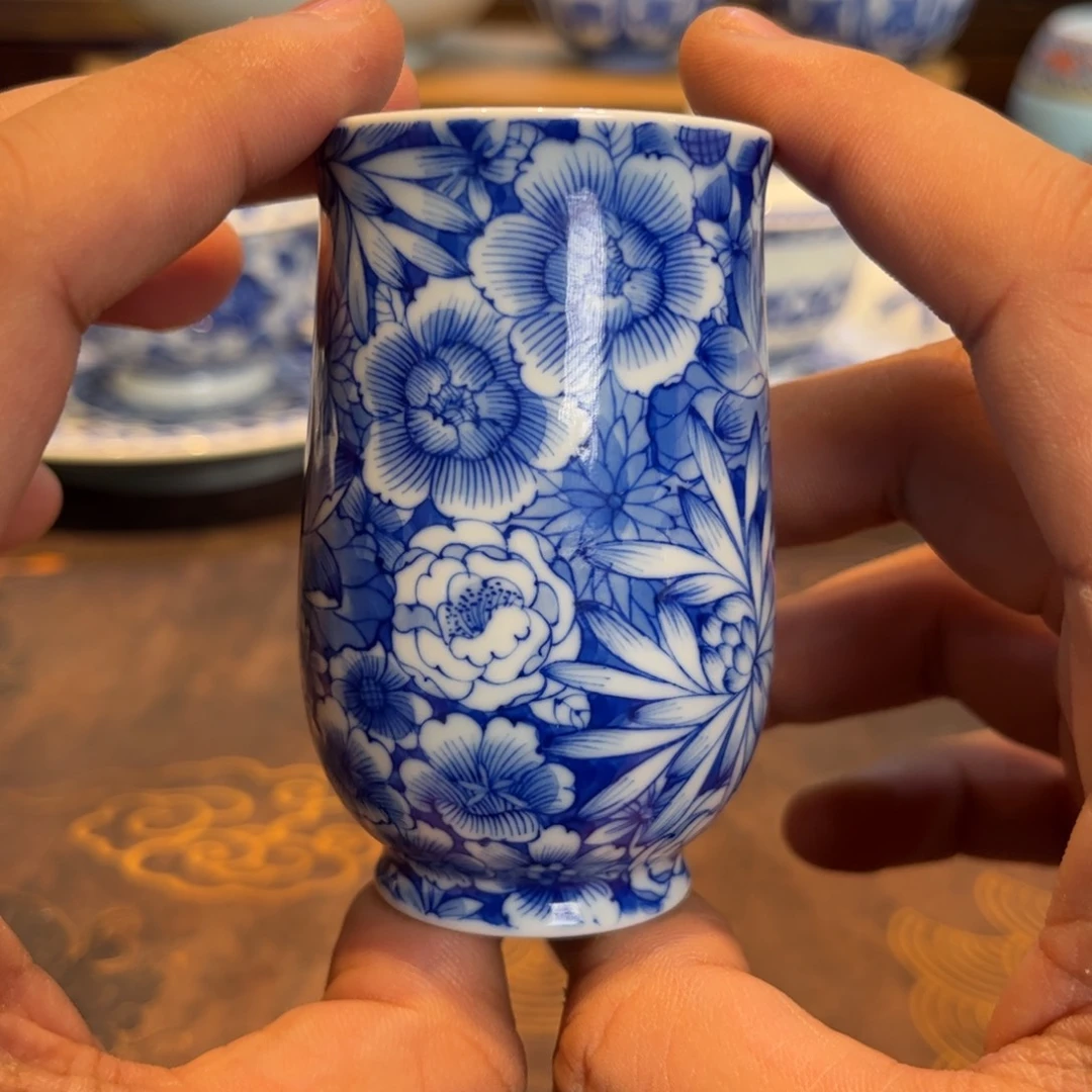 青花万花主人杯一只