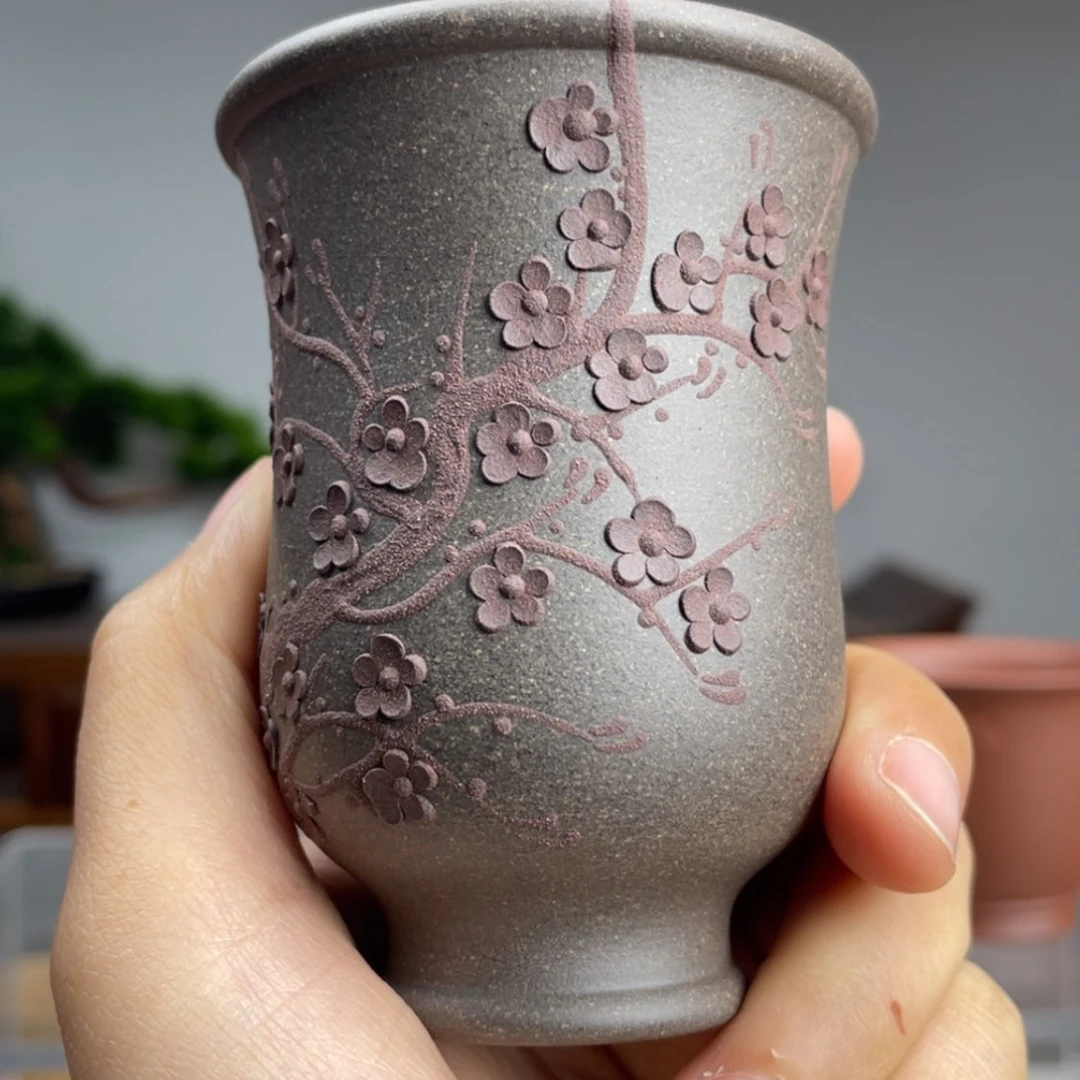 【闪购商品】紫砂茶壶青灰紫泥主人杯容量100cc