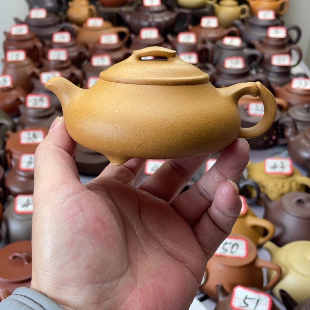 紫砂茶壶宜兴紫砂半手工