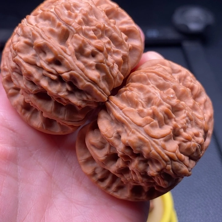 五***门吊坠文玩核桃白狮子50