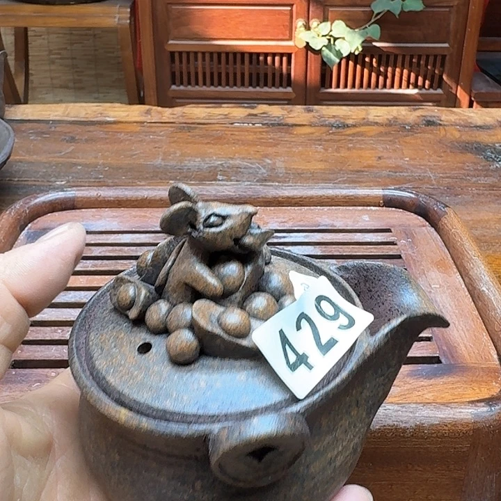 纯手工制作粗陶茶具