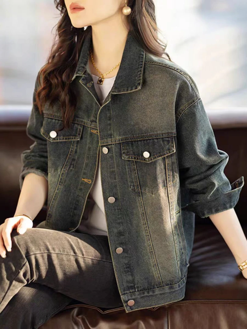 501/600宽松型短外套仔外套复古百搭