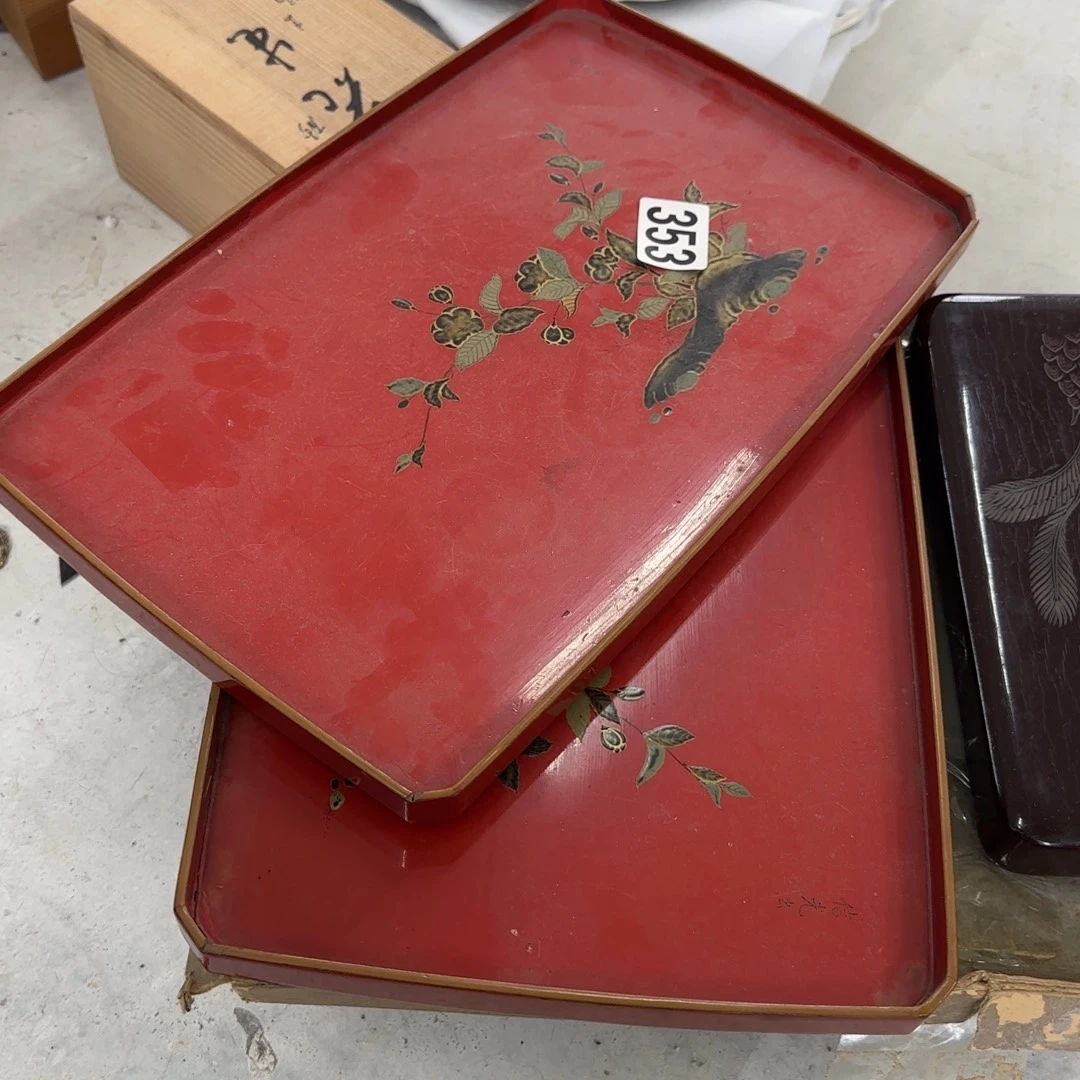 瓷片瓷片中古回流孤品一件两个 有木裂