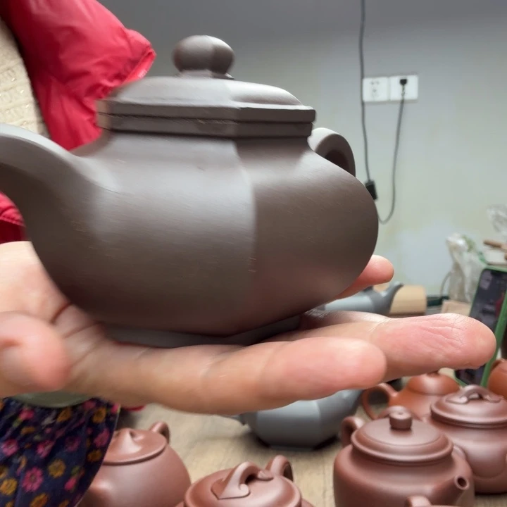 湖***山紫砂茶壶原矿紫泥