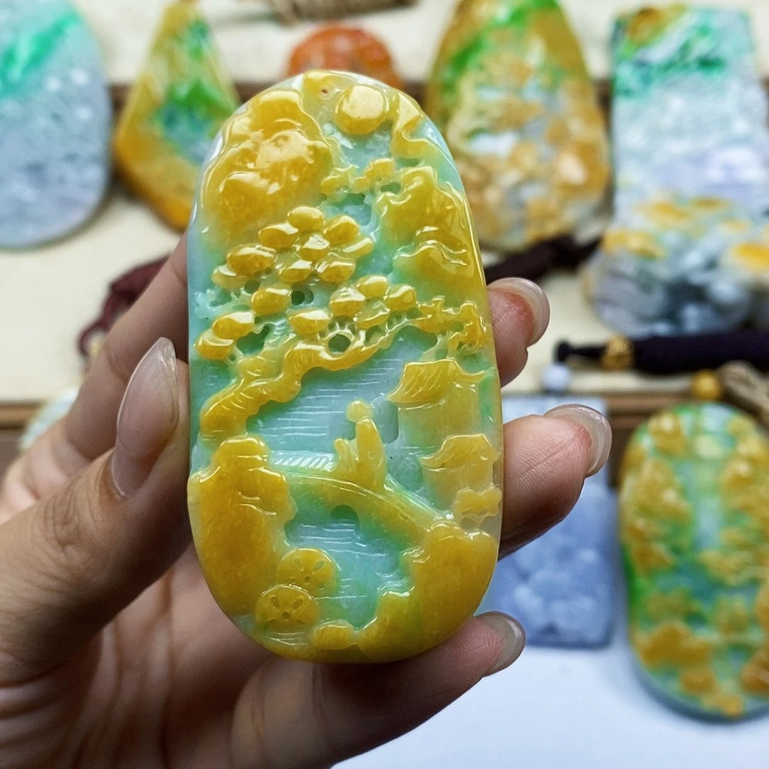 颈饰未镶嵌翡翠翡翠