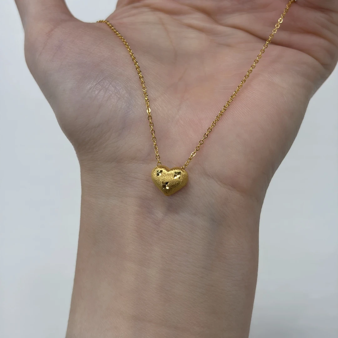 【金套链】闪闪爱心套链黄金5G足金999经典时尚轻奢精致百搭零附加