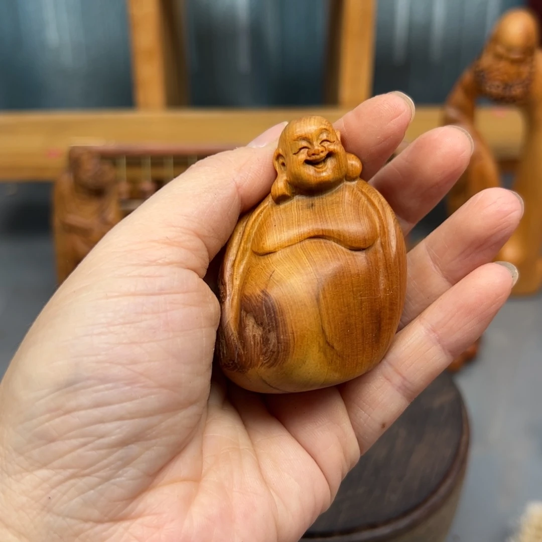 风***来木崖柏木摆件手把件