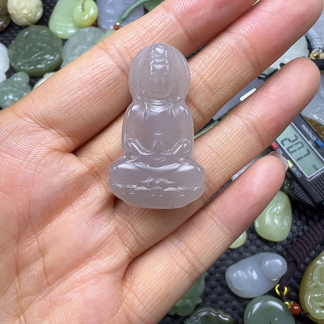 秦***园和田玉未镶嵌吊坠(赠链)漏.卡38