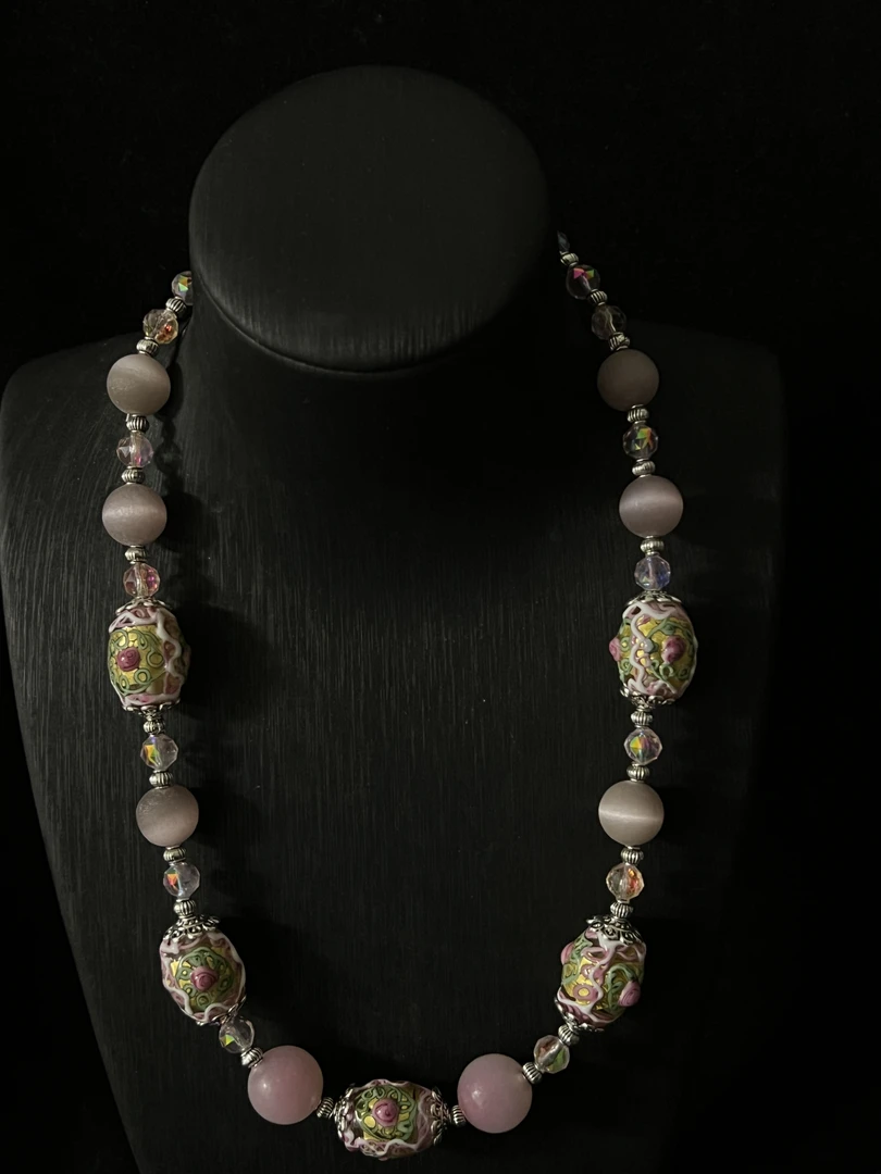 98892复古风琉璃项链