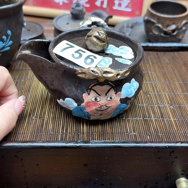 纯手工制作粗陶茶具