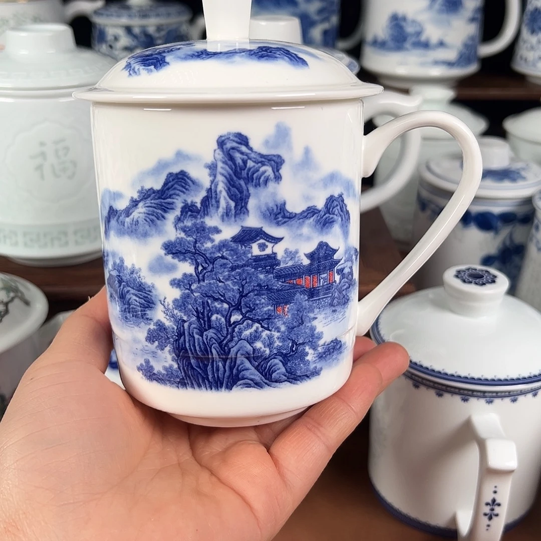 景德镇高温陶瓷办公杯