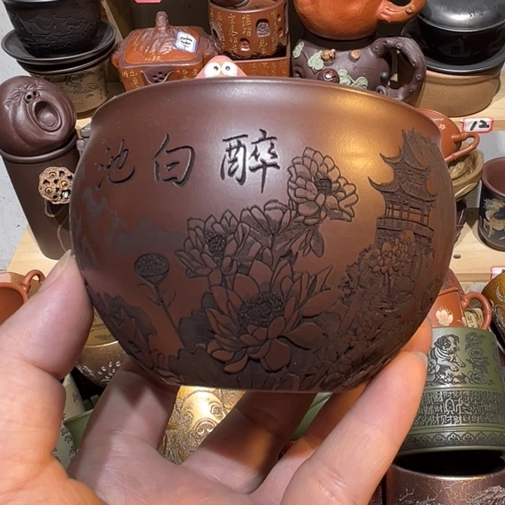 茶杯紫砂宜兴紫砂主人杯