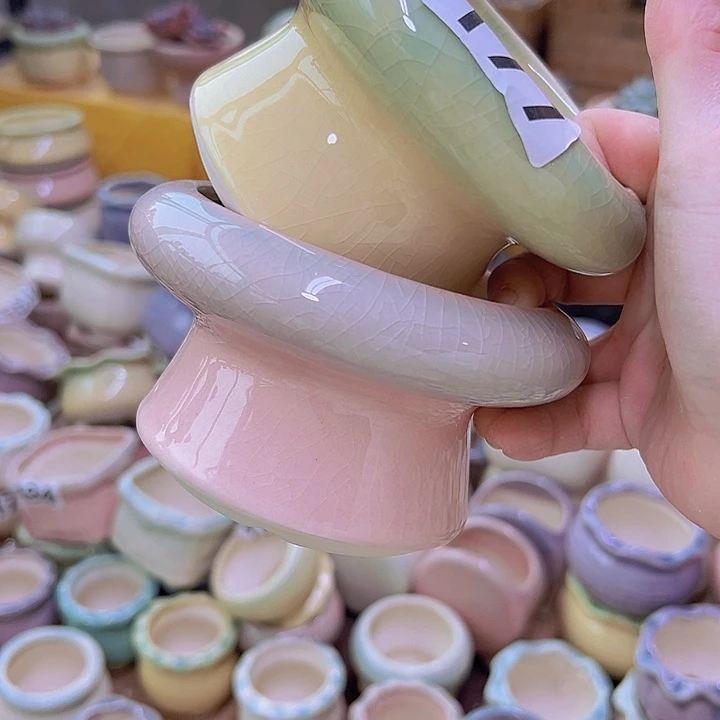 红陶陶瓷花盆当场满12包邮