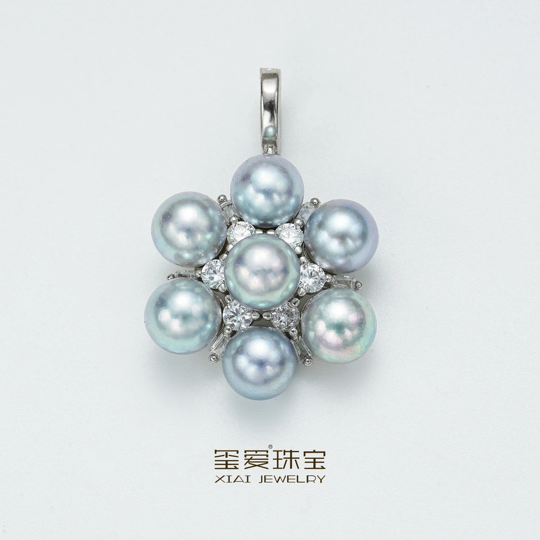 【玺爱门门】MM-26039 海水珍珠真多麻设计款项链 6-7mm 长45cm