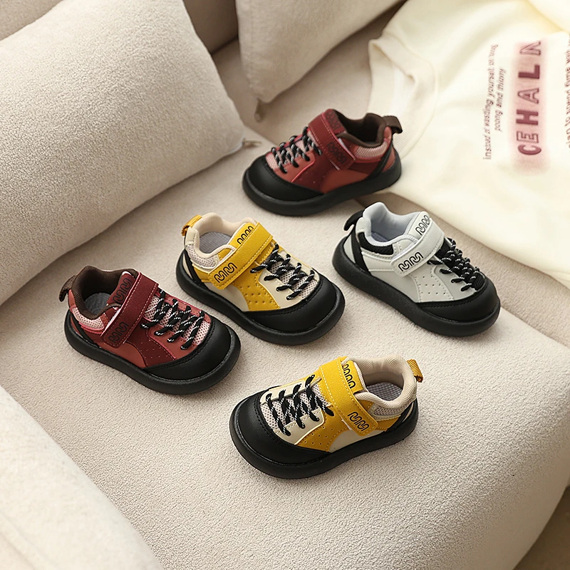 21-30码儿童运动鞋春秋新款女童防滑软底板鞋男童透气时尚休闲鞋