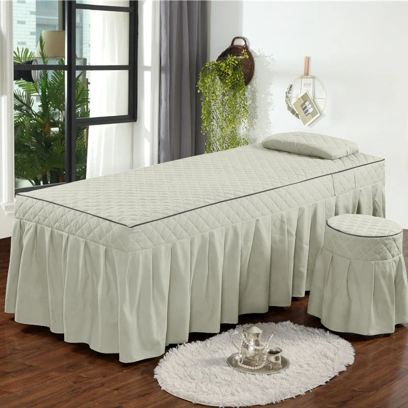 【开播福利】美容院四季款床罩 四件套专用罩子按摩洗头床定做logo