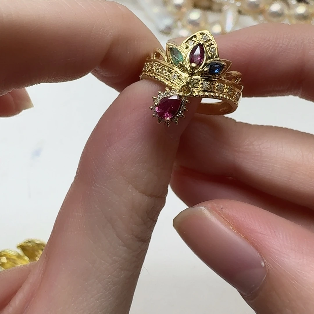 戒指未镶嵌红宝石